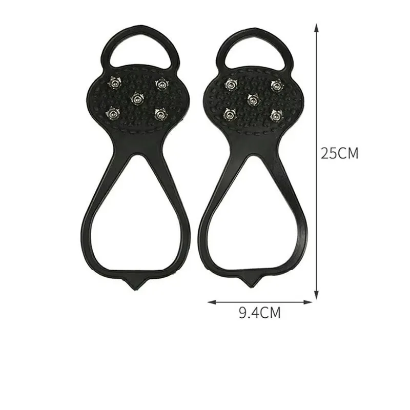 2PCS 5 Studs Anti-Skid Ice Snow Camping Walking Shoes Winter Safety Boots Universal Professional Climbing
2PCS 5 Studs Anti-Skid Ice Snow Camping Walking Shoes Winter Safety Boots Universal Professional Climbing