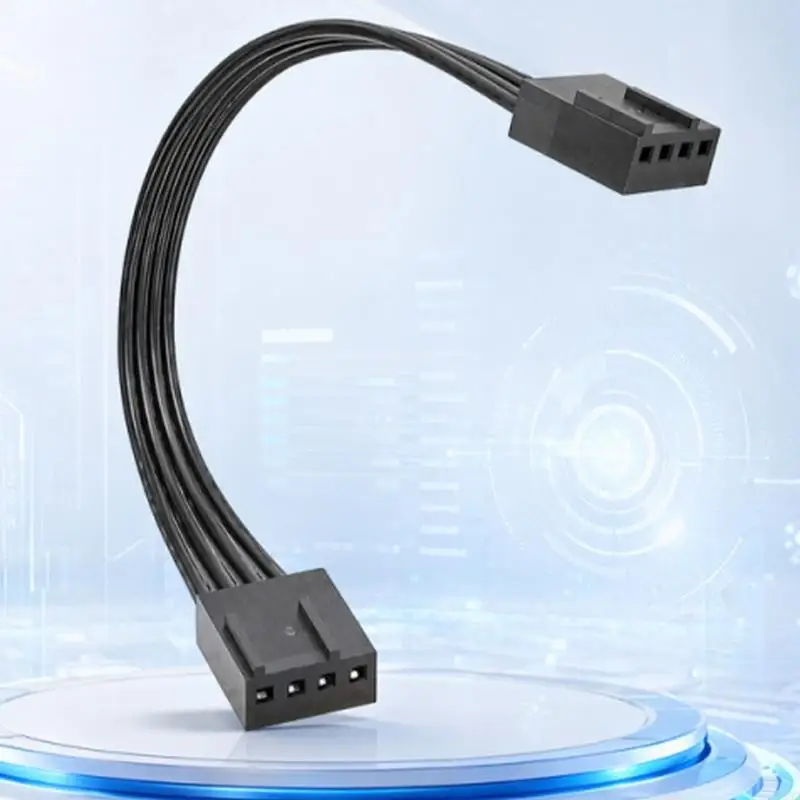 4Pin Male to Male PWMs Fan Extension Cable Flat Black PVC Wire For Computer Cooling System
4Pin Male to Male PWMs Fan Extension Cable Flat Black PVC Wire For Computer Cooling System