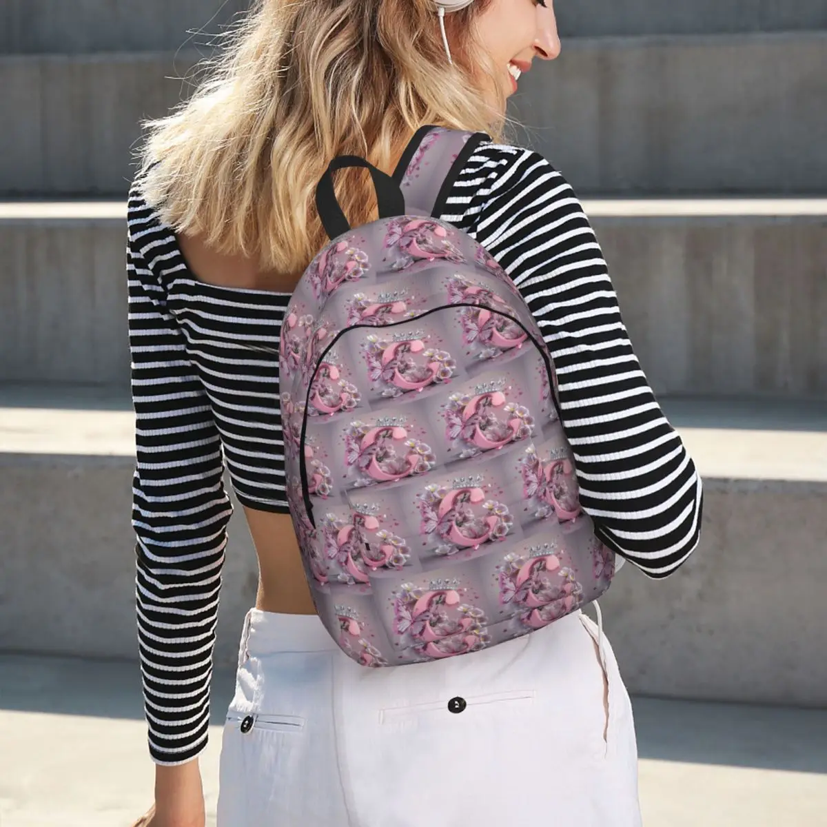 One Letter A Crown Butterfly Flowers Printed Student Backpack School Bag Hiking Daypack for Boys Girls Bookbag Shoulder Bags
One Letter A Crown Butterfly Flowers Printed Student Backpack School Bag Hiking Daypack for Boys Girls Bookbag Shoulder Bags