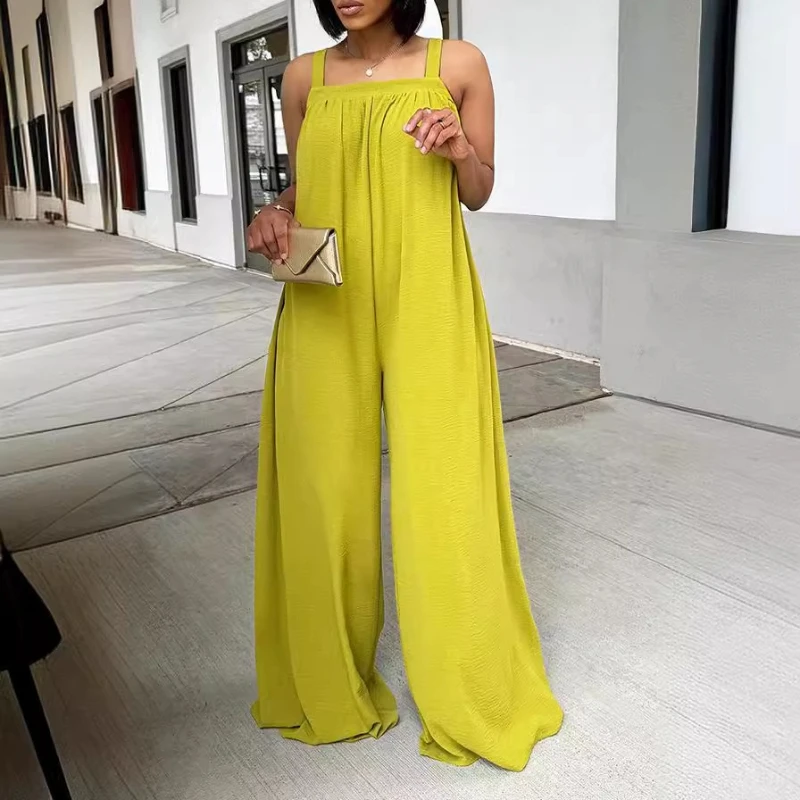 One Piece Jumpsuits Women Square Neck Sling Sleeveless Wide Leg Pants Loose Y2k Streetwear Jumpsuit Work Solid Casual 2026
One Piece Jumpsuits Women Square Neck Sling Sleeveless Wide Leg Pants Loose Y2k Streetwear Jumpsuit Work Solid Casual 2026
