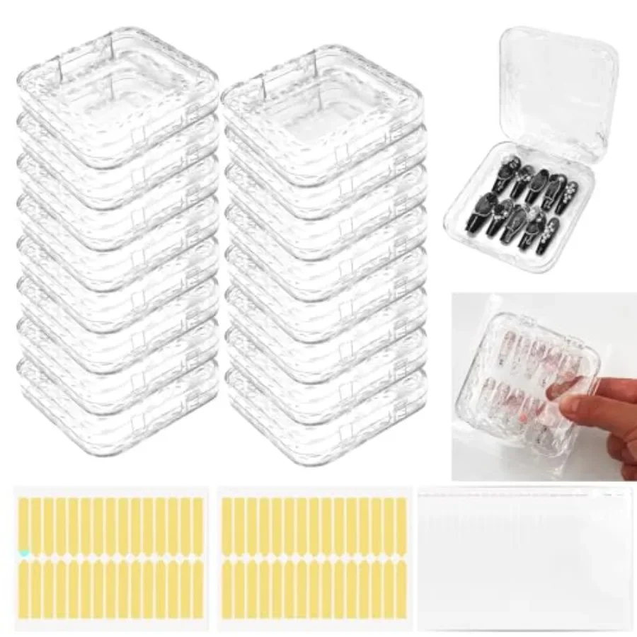 16Pcs Unique Rhombic Press on Nail Boxes with Rounded Corners for Nail Art Storage Transparent Acrylic Press on Nail Case with
16Pcs Unique Rhombic Press on Nail Boxes with Rounded Corners for Nail Art Storage Transparent Acrylic Press on Nail Case with