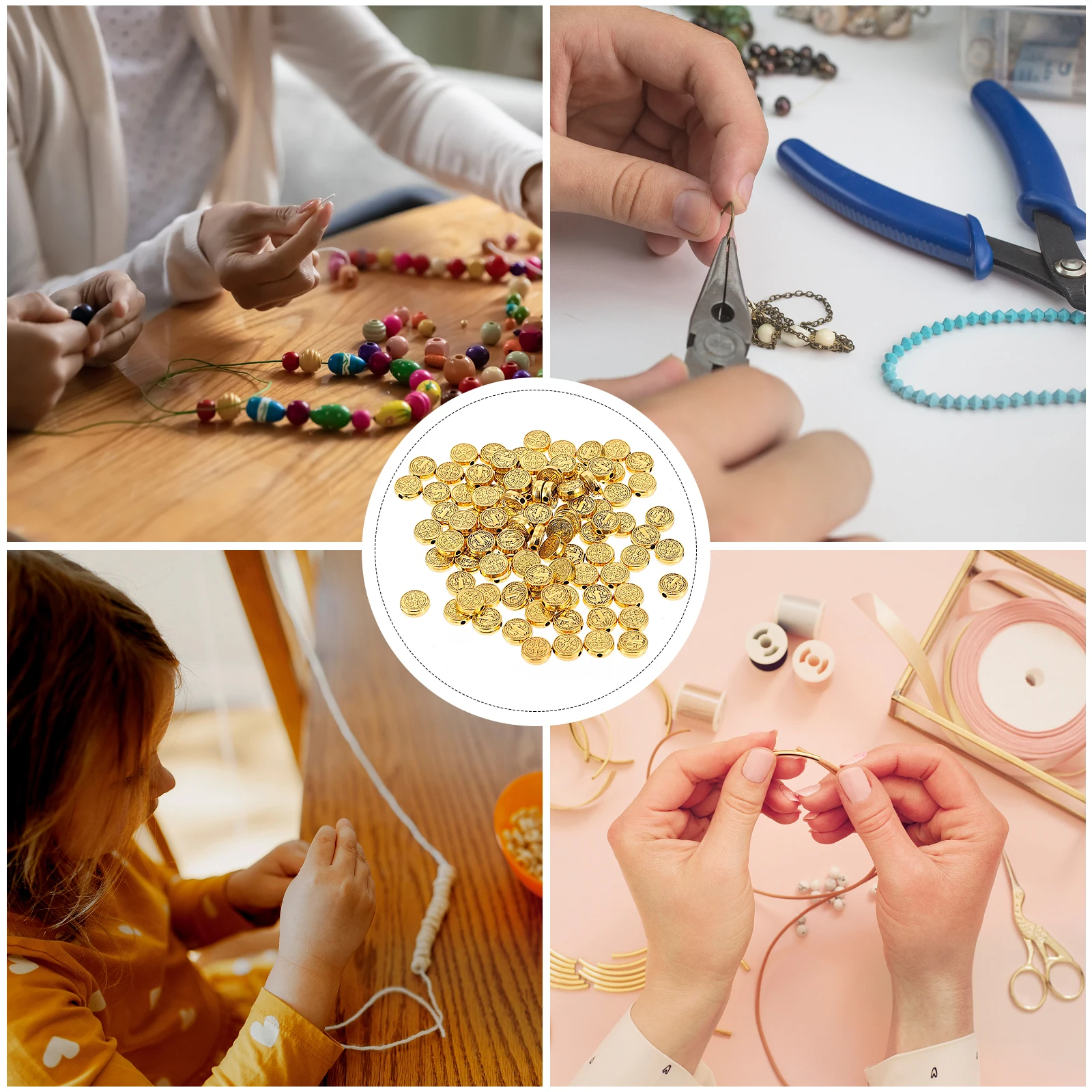 Cross Diy Rondelle Spacer For Jewelry Making Necklace Earrings Alloy Religious Round Jesus Crucifix Craft Beads Spacer Diy
Cross Diy Rondelle Spacer For Jewelry Making Necklace Earrings Alloy Religious Round Jesus Crucifix Craft Beads Spacer Diy