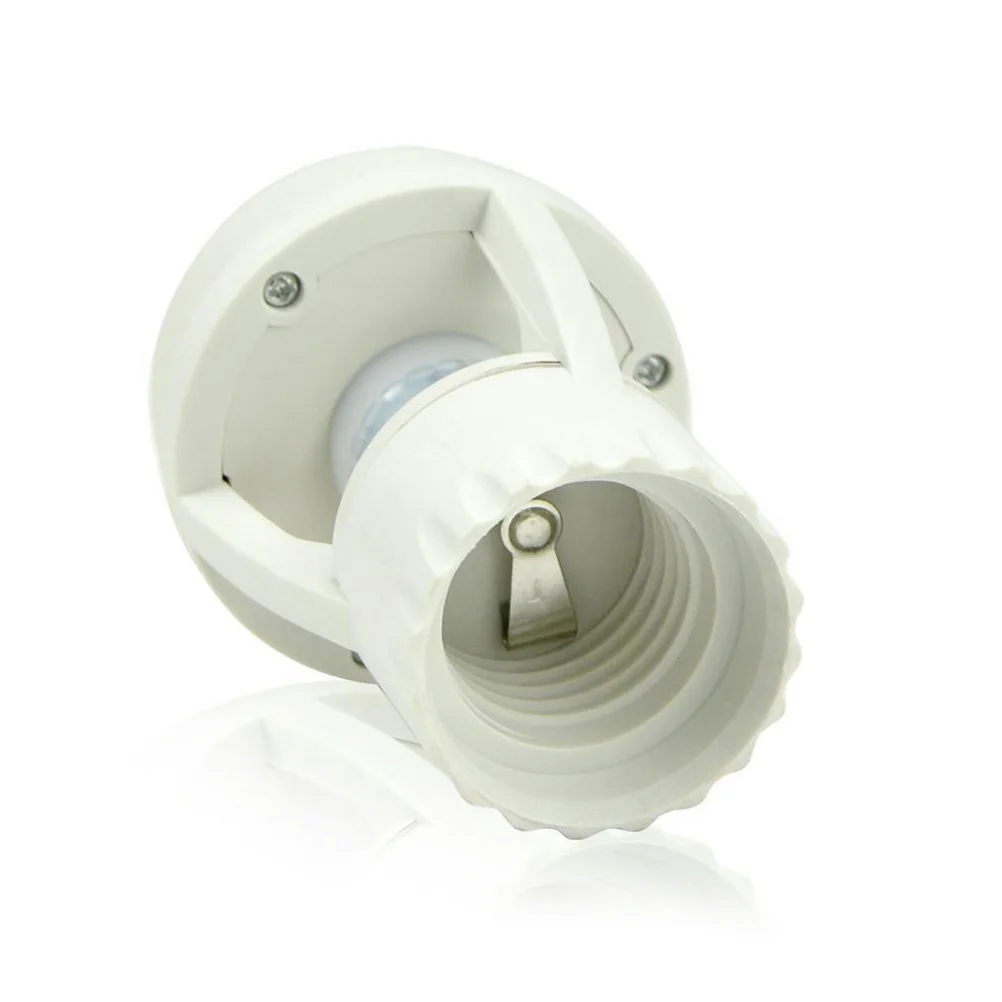E27 Led Infrared Motion Sensor Lamp Holder 100-240V Plastic Copper Adjustable Light Control For Outdoor Street Corridor 
E27 Led Infrared Motion Sensor Lamp Holder 100-240V Plastic Copper Adjustable Light Control For Outdoor Street Corridor