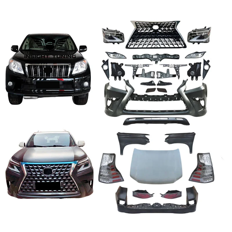 Gx460 2020 Facelift New for Prado FJ150 Bumpers with Lights Bodykit 2008-2020 Clips Clip-on Retrofit/Upgrade
Gx460 2020 Facelift New for Prado FJ150 Bumpers with Lights Bodykit 2008-2020 Clips Clip-on Retrofit/Upgrade