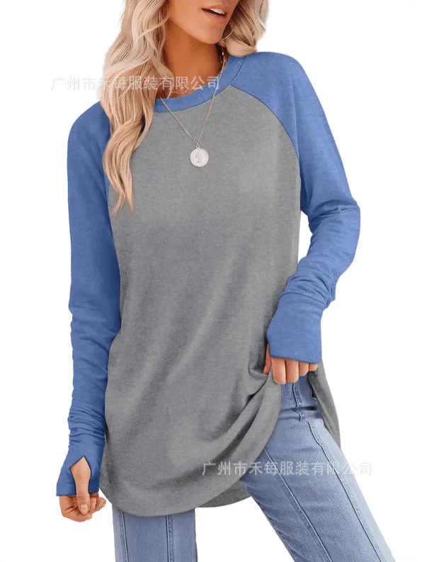 Crewneck Raglan Top Colorblock Casual Pullover Top Lightweight Long Sleeve Top Oversized Street Style Shirt Cozy For Women
Crewneck Raglan Top Colorblock Casual Pullover Top Lightweight Long Sleeve Top Oversized Street Style Shirt Cozy For Women