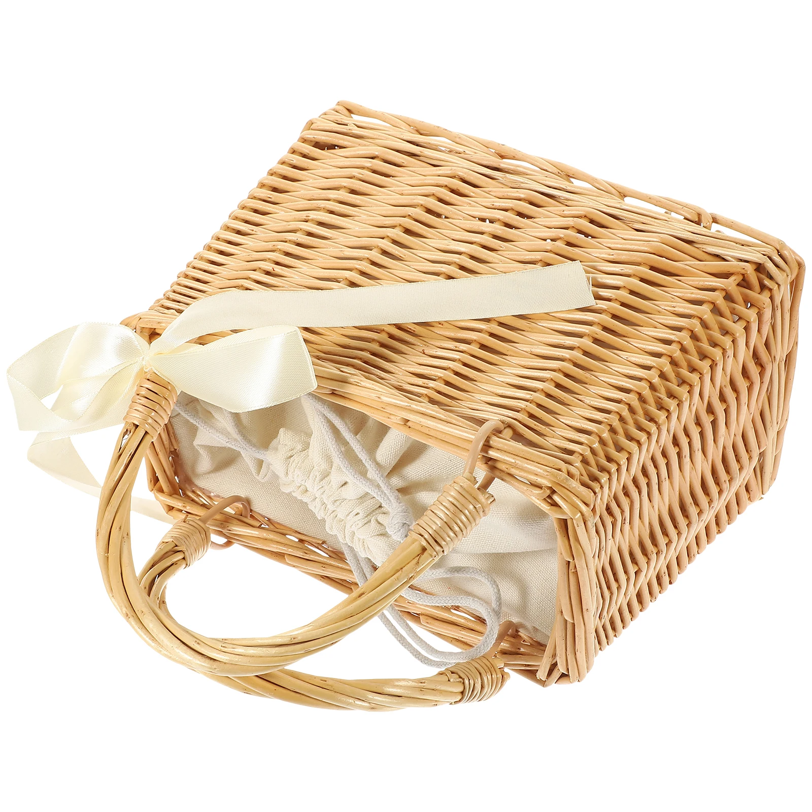 Wicker Hand Basket Tote Bag Woven Handbag Purse Small Flower Baskets Storage Square Natural Material Season Color Difference
Wicker Hand Basket Tote Bag Woven Handbag Purse Small Flower Baskets Storage Square Natural Material Season Color Difference