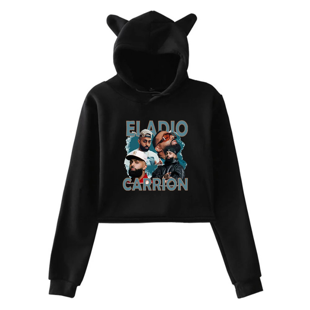 Eladio Carrion Pullover Vintage Graphic Female Cat Ears Hoodie Long Sleeve Fashion Crop Top Women's Clothes
Eladio Carrion Pullover Vintage Graphic Female Cat Ears Hoodie Long Sleeve Fashion Crop Top Women's Clothes