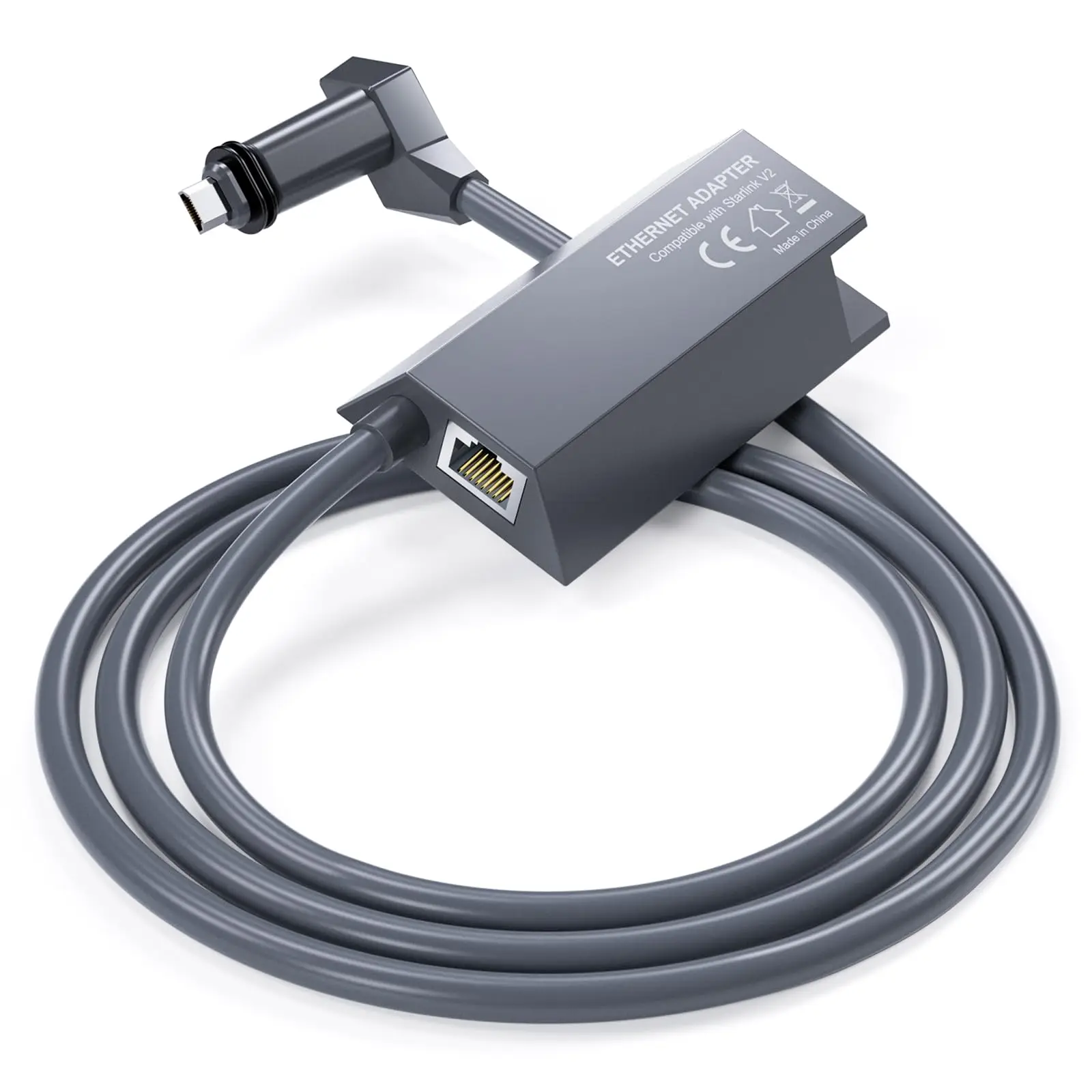 Ethernet Adapter for Rectangular Satellite Internet Starlink V2 Wired External Network Fast Stable Connection
Ethernet Adapter for Rectangular Satellite Internet Starlink V2 Wired External Network Fast Stable Connection