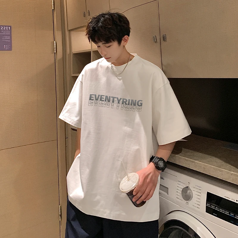 High street pure cotton short sleeved T-shirt men's summer 2024 new item men's loose casual top
High street pure cotton short sleeved T-shirt men's summer 2024 new item men's loose casual top