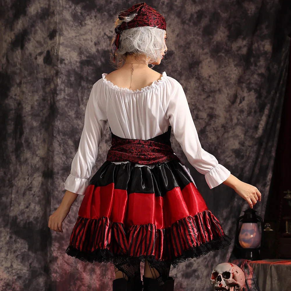 Костюм карибского пирата, одежда для выступлений, женская одежда для выступлений, пиратский капитан на Хэллоуин, ночной наряд, сценический костюм
Костюм карибского пирата, одежда для выступлений, женская одежда для выступлений, пиратский капитан на Хэллоуин, ночной наряд, сценический костюм