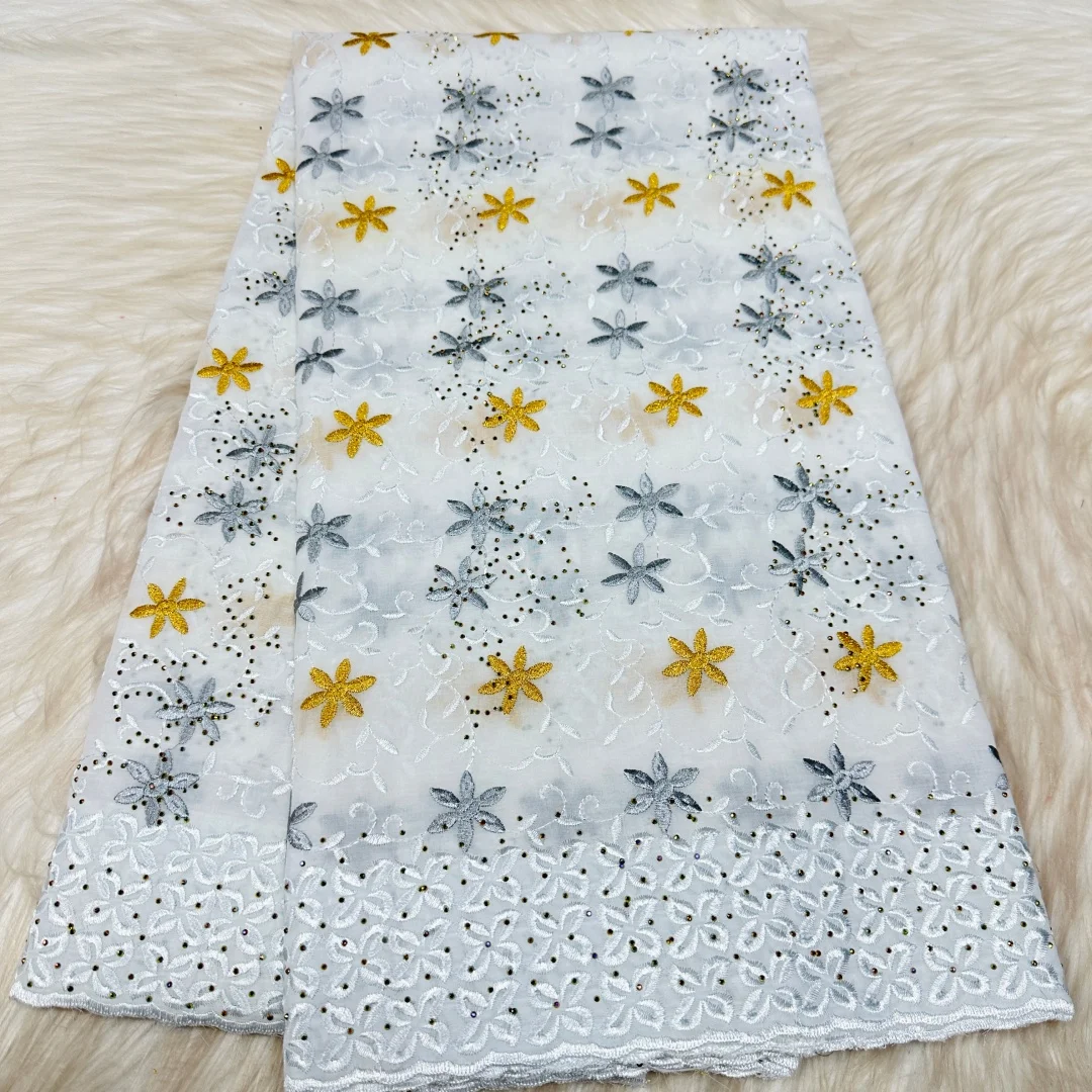 Swiss Voile Lace Nigerian Cotton Lace Fabrics 2026 High Quality Lace African Stones Lace for Women Party Wedding Dresse
Swiss Voile Lace Nigerian Cotton Lace Fabrics 2026 High Quality Lace African Stones Lace for Women Party Wedding Dresse