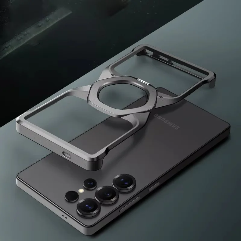 Metal For Magsafe Frame Phone Case for Samsung Galaxy S25Ultra 25 Plus Aluminum Alloy Wireless Charging Bracket Shockproof Cover
Metal For Magsafe Frame Phone Case for Samsung Galaxy S25Ultra 25 Plus Aluminum Alloy Wireless Charging Bracket Shockproof Cover