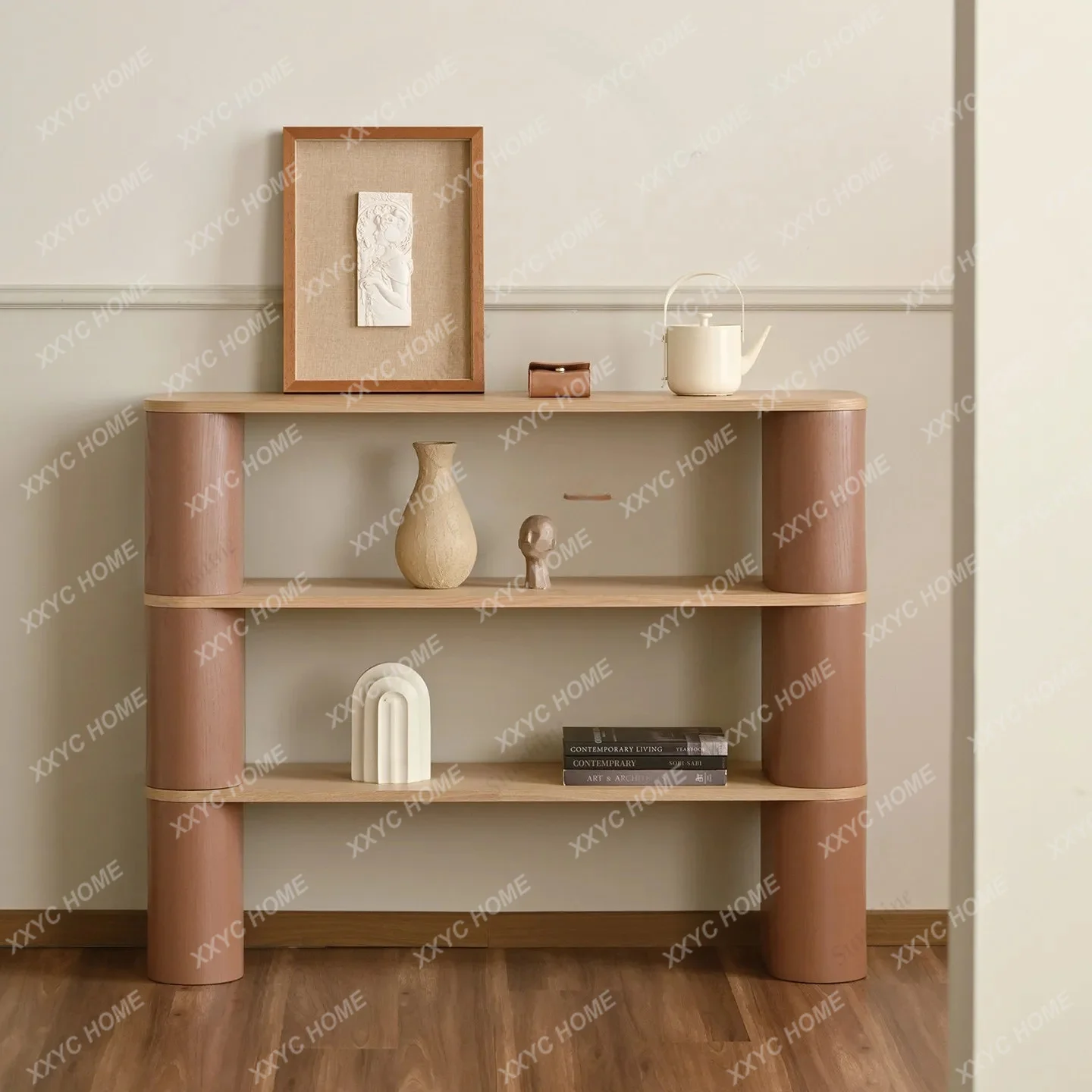 LLiving room rack retro floor rack integrated wall multi-layer storage rack
LLiving room rack retro floor rack integrated wall multi-layer storage rack