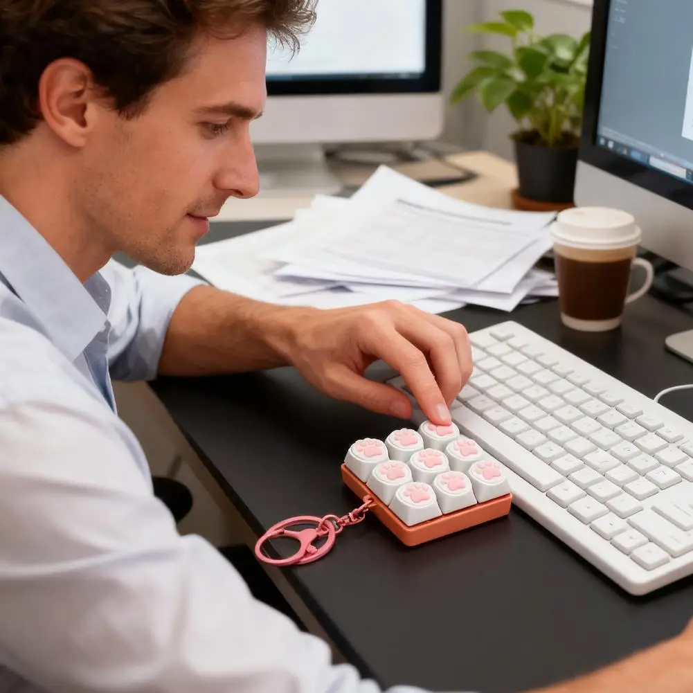 Keys Button Keycap Fidget Keychain Decompression Keychain Stress Relief Finger Keyboard Caps Toy Gadget Pass The Time For Adult
Keys Button Keycap Fidget Keychain Decompression Keychain Stress Relief Finger Keyboard Caps Toy Gadget Pass The Time For Adult