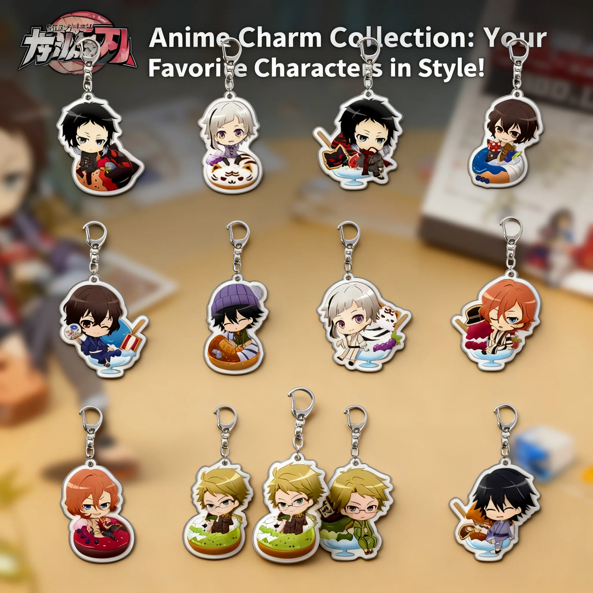 Bungo Stray Dogs Dazai Kunikida Ranpo Novel Acrylic Anime Keychain Cartoon Key Chain
Bungo Stray Dogs Dazai Kunikida Ranpo Novel Acrylic Anime Keychain Cartoon Key Chain