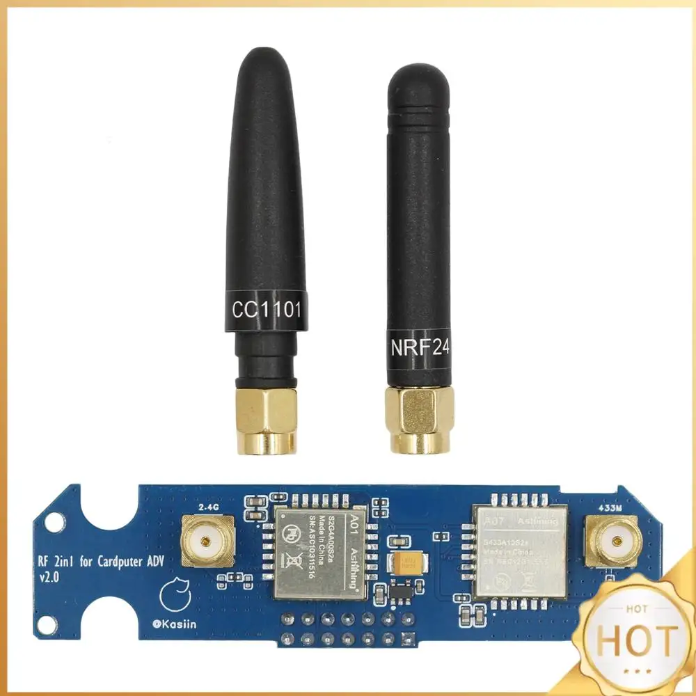 For M5stack Cardputer ADV Dual-Band RF Modules with Antennas 2.4G/433M Signals Antenna Enhancing Boards