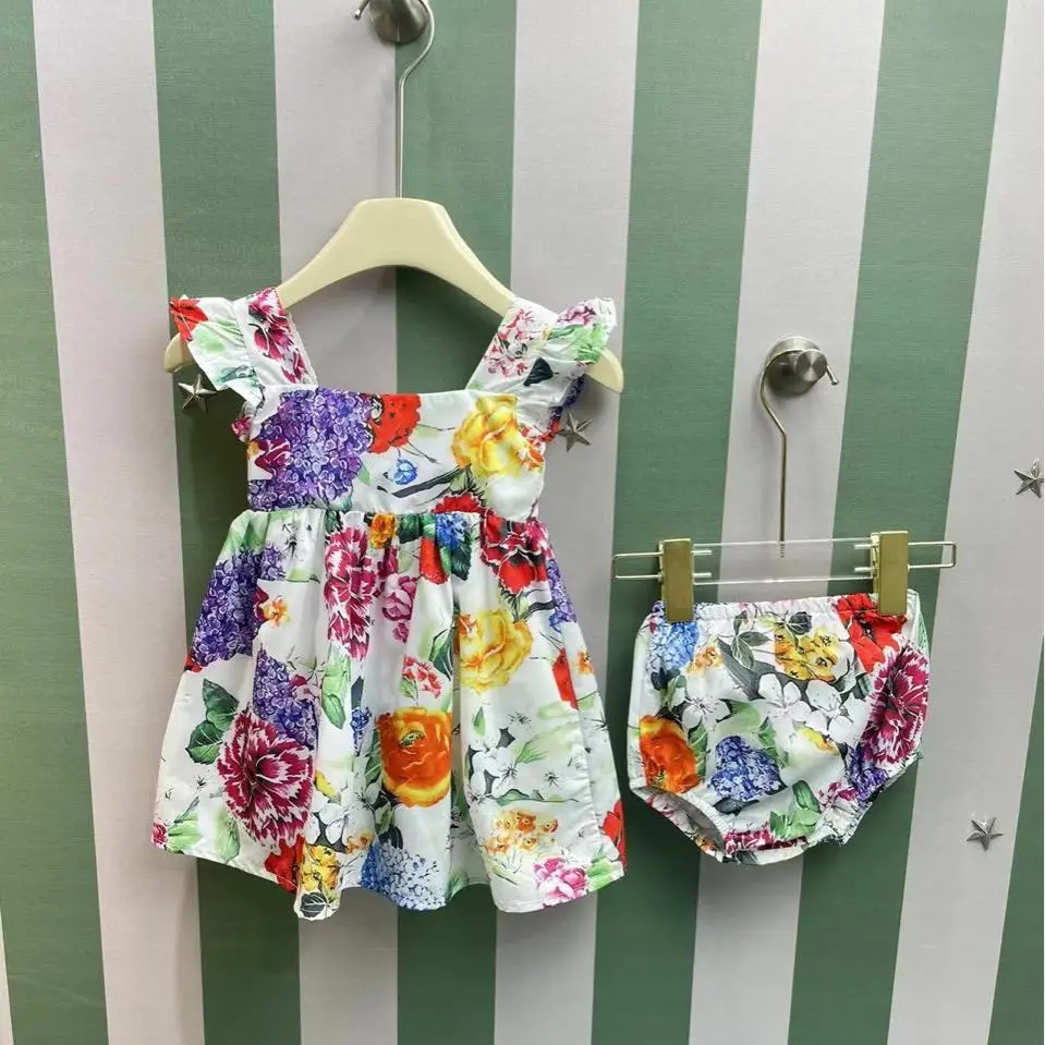 2025 Latest Style Baby dress Girl flower dress Round Neck Cotton Dress for 6-36M multi color floral dress
2025 Latest Style Baby dress Girl flower dress Round Neck Cotton Dress for 6-36M multi color floral dress