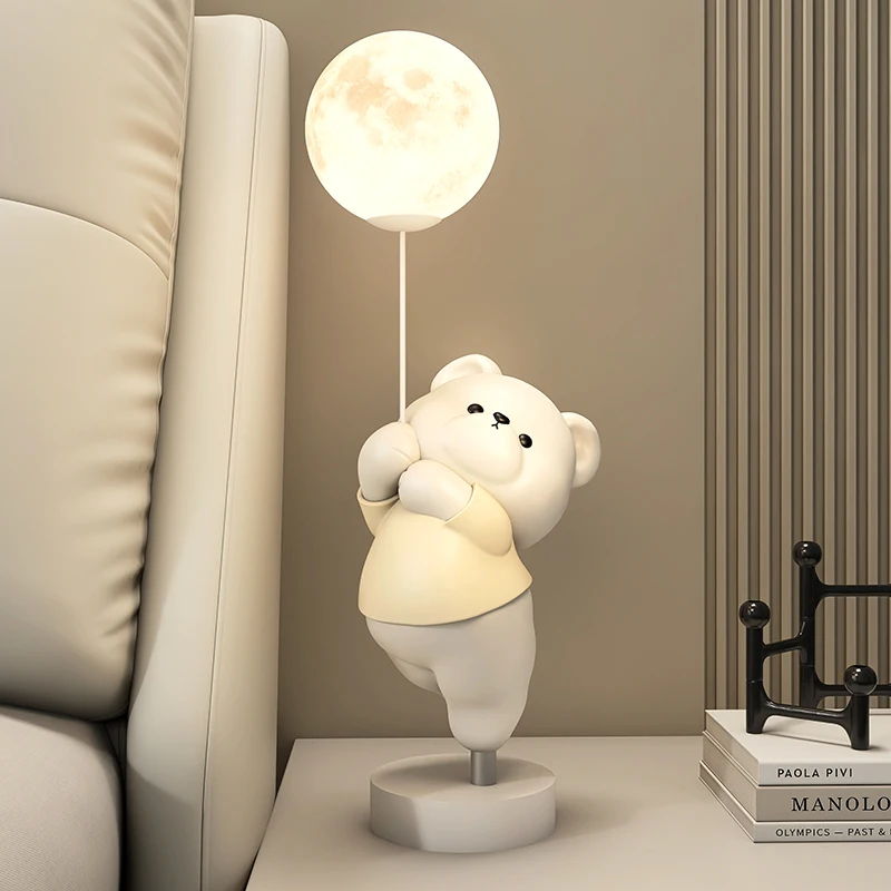 Cream Style Cute Bear Moon Table Lamps LED Living Room TV Stand Ornament Bedroom Bedside Children's Room Study Night Desk Lights
Cream Style Cute Bear Moon Table Lamps LED Living Room TV Stand Ornament Bedroom Bedside Children's Room Study Night Desk Lights