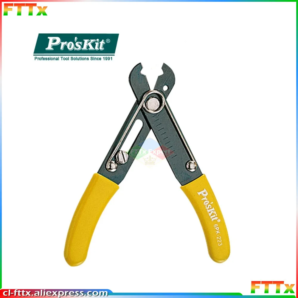 Pro'skit 6PK-223 Adjustable Wire Stripping Pliers Decrustation Pliers Cable Stripper Tool (0.5~4.0mm)With Cut Function Tool
Pro'skit 6PK-223 Adjustable Wire Stripping Pliers Decrustation Pliers Cable Stripper Tool (0.5~4.0mm)With Cut Function Tool