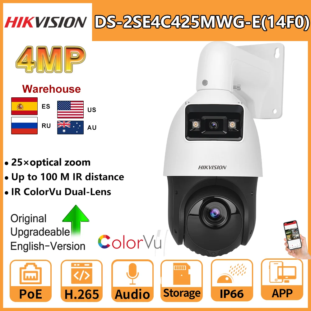 Hikvision PTZ Camera DS-2SE4C425MWG-E/14(F0) тандемvu 4-дюймовая 4-мегапиксельная 25-кратная увеличительная цветная ИК-сеть скоростное купольное видеонаблюдение
Hikvision PTZ Camera DS-2SE4C425MWG-E/14(F0) тандемvu 4-дюймовая 4-мегапиксельная 25-кратная увеличительная цветная ИК-сеть скоростное купольное видеонаблюдение