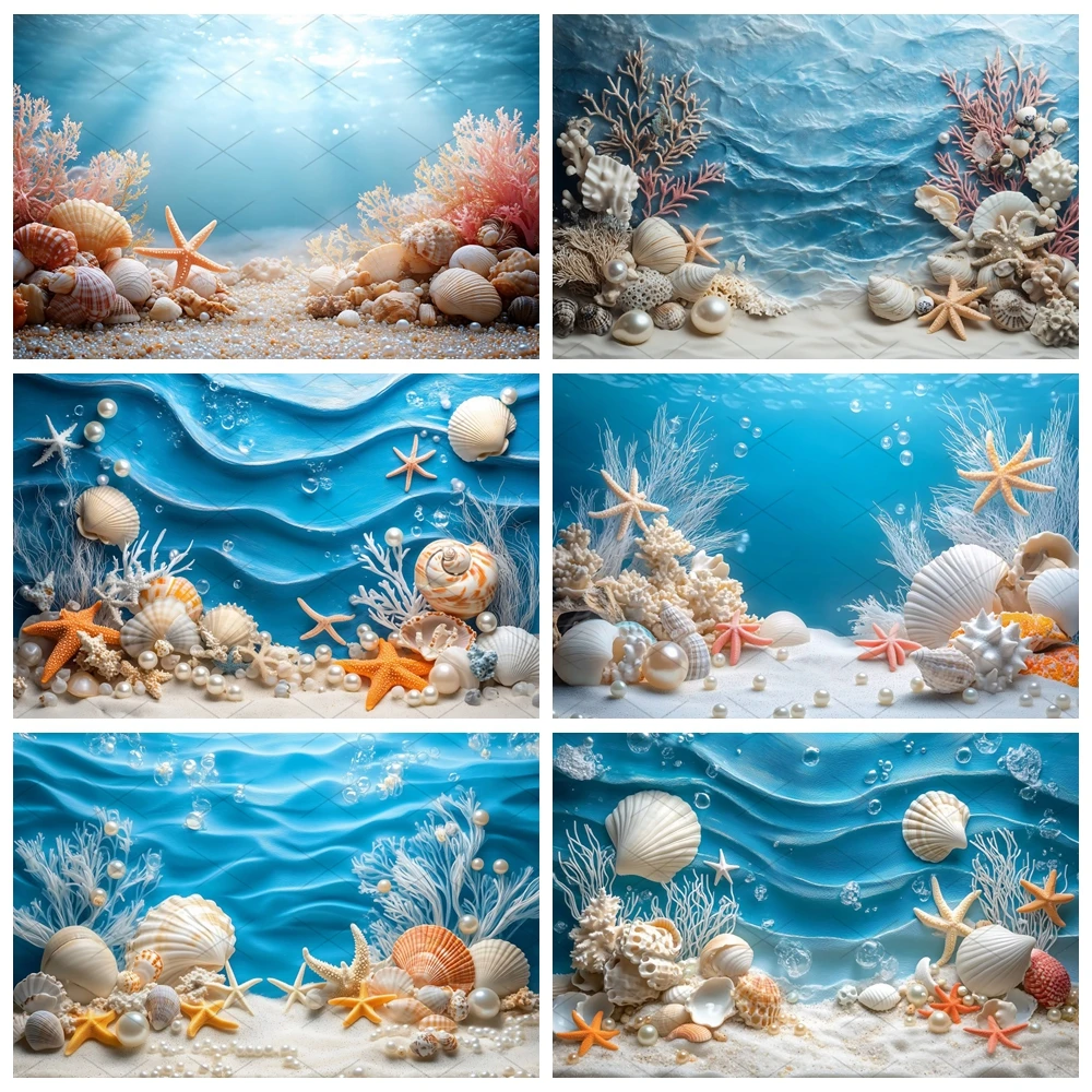 Boys and Girls Birthday Party Decorations Background Underwater World Theme Shell Starfish Coral Party Photography Background
Boys and Girls Birthday Party Decorations Background Underwater World Theme Shell Starfish Coral Party Photography Background