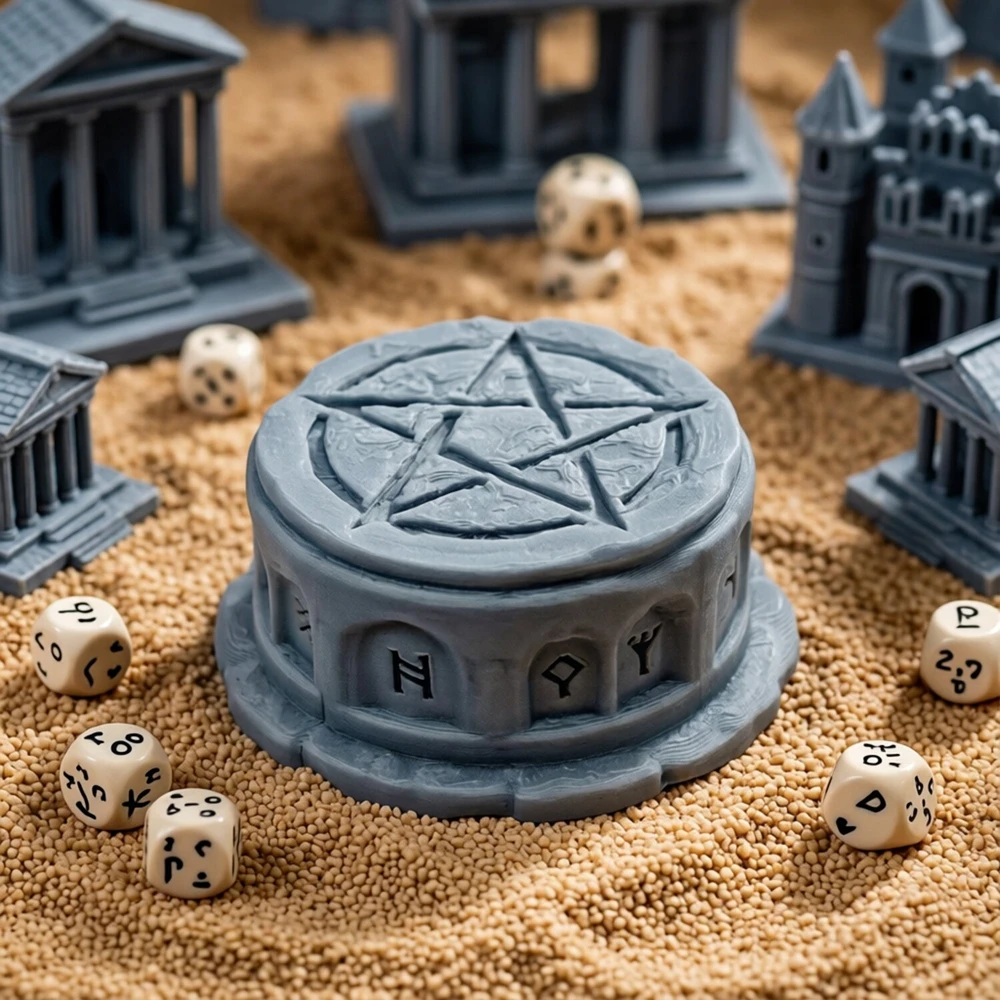 Altar With Dwarf Runes Terrain Scenery Miniature for DnD Fantasy 3D Printed Miniatures for Tabletop Gaming Layout
Altar With Dwarf Runes Terrain Scenery Miniature for DnD Fantasy 3D Printed Miniatures for Tabletop Gaming Layout
