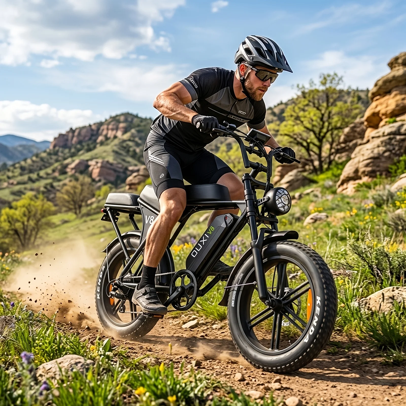 Электровелосипед V8, электрический горный велосипед с двигателем 740 Вт, съемной батареей 48В 15Ач-30Ач, скорость 19 миль/ч, 20-дюймовые шины, для взрослых.
Электровелосипед V8, электрический горный велосипед с двигателем 740 Вт, съемной батареей 48В 15Ач-30Ач, скорость 19 миль/ч, 20-дюймовые шины, для взрослых.