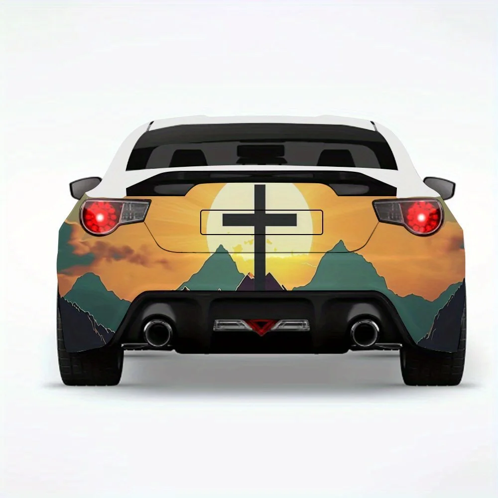Mountain Top Cross Car Sticker-Vinyl Decal for Car Rear, Waterproof Self-Adhesive Vinyl Stickers for Vehicle Tail & Bumper, Deco
Mountain Top Cross Car Sticker-Vinyl Decal for Car Rear, Waterproof Self-Adhesive Vinyl Stickers for Vehicle Tail & Bumper, Deco