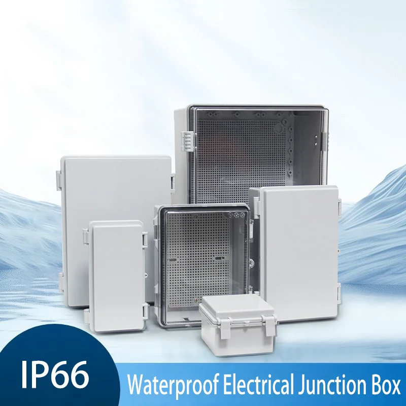 IP66 Waterproof Junction Box Gray Cover Electrical Enclosure ABS Plastic Connections Box Outdoor Power Distribution Case
IP66 Waterproof Junction Box Gray Cover Electrical Enclosure ABS Plastic Connections Box Outdoor Power Distribution Case