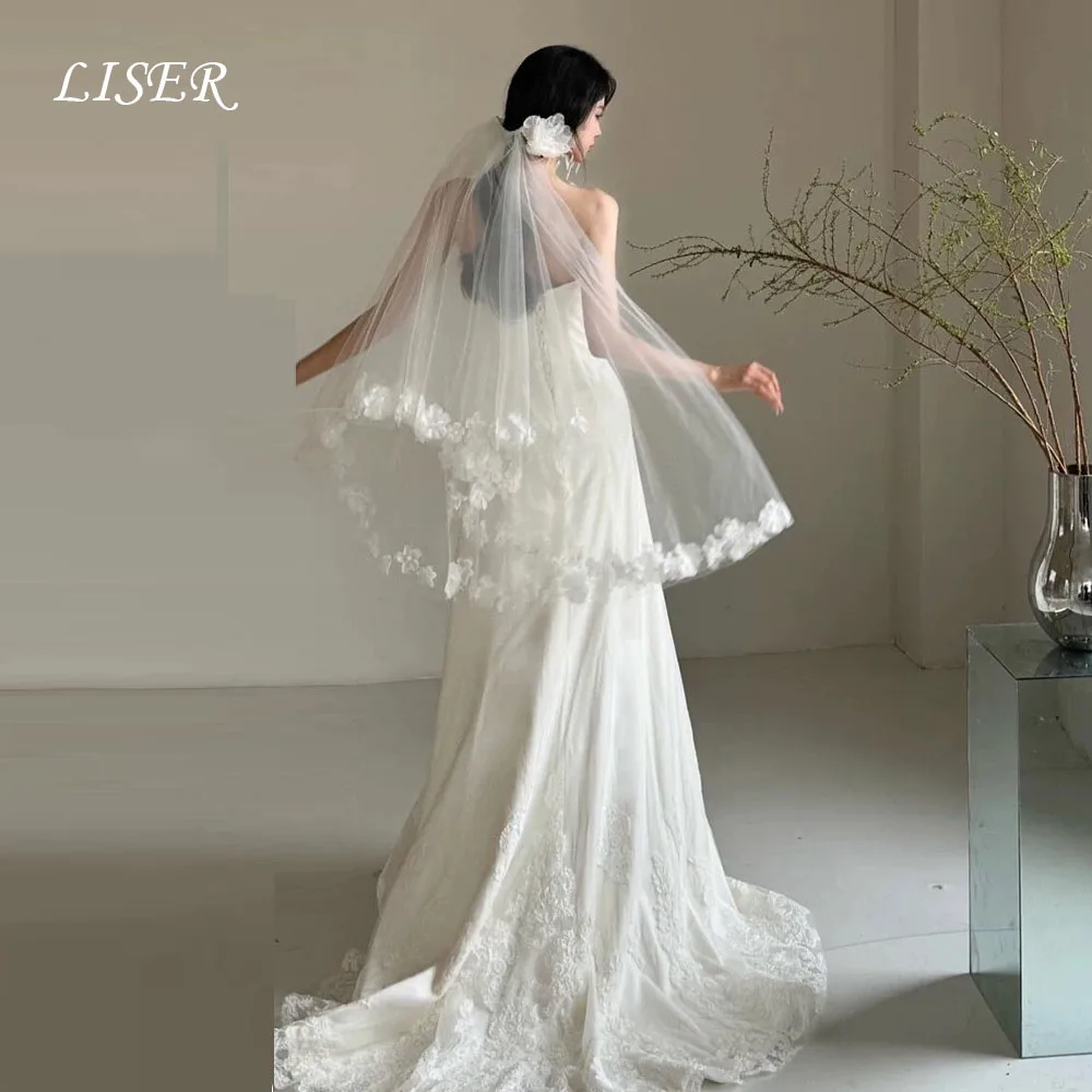 Liser Veil For Wedding Dresses Photo Shoot Silk Tulle Customize Sweet Veil 면사 Appliques Flower Propose Marriage Bridal Gowns
Liser Veil For Wedding Dresses Photo Shoot Silk Tulle Customize Sweet Veil 면사 Appliques Flower Propose Marriage Bridal Gowns