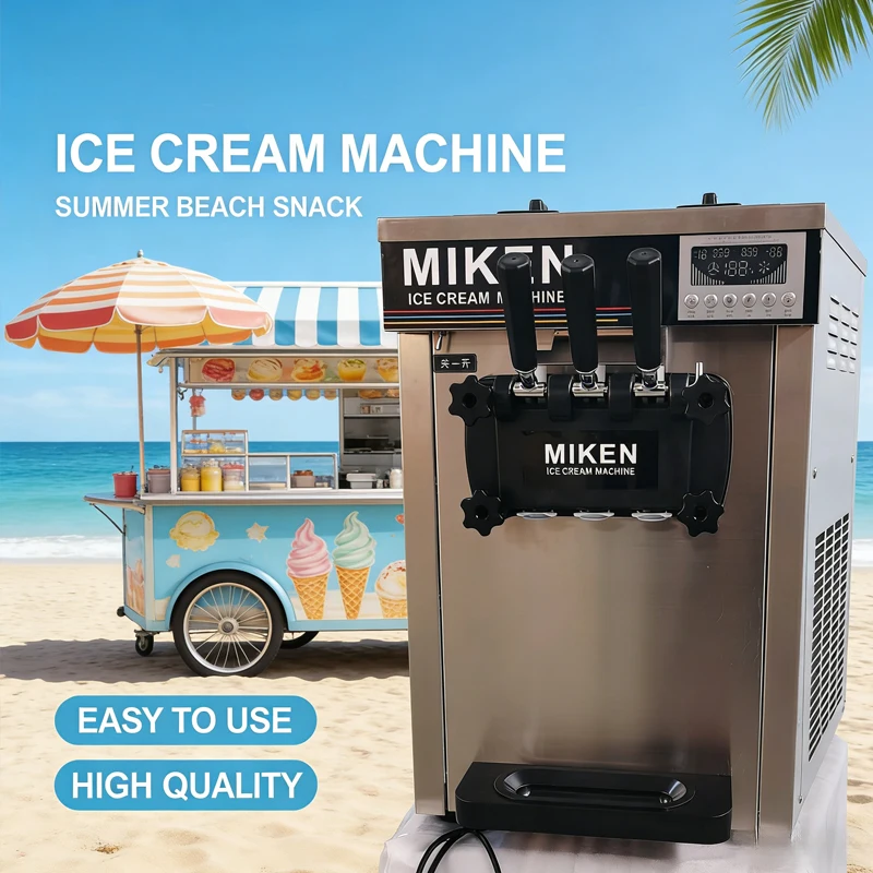 Electric Soft Ice Cream Machine Italian Style 3 Flavor Options for Homemade Sundae Maker with Strawberry Flavor
Electric Soft Ice Cream Machine Italian Style 3 Flavor Options for Homemade Sundae Maker with Strawberry Flavor