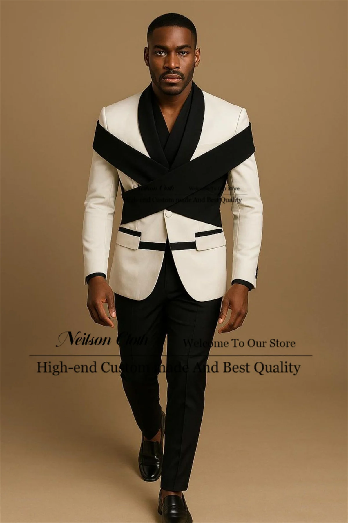 Белый мужской пиджак для выпускного вечера, комплект из 2 предметов, с шалевым воротником, свадебный смокинг для жениха, на заказ, приталенный крой, Terno Masculino
Белый мужской пиджак для выпускного вечера, комплект из 2 предметов, с шалевым воротником, свадебный смокинг для жениха, на заказ, приталенный крой, Terno Masculino