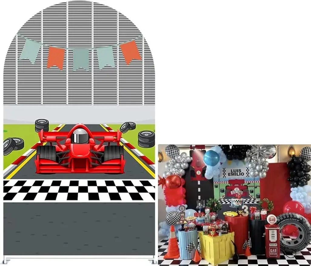 Red Race Car Arch Covers Racetrack Stretchy Fabric Backdrop Racing Party Baby Shower Decoration Banner
Red Race Car Arch Covers Racetrack Stretchy Fabric Backdrop Racing Party Baby Shower Decoration Banner