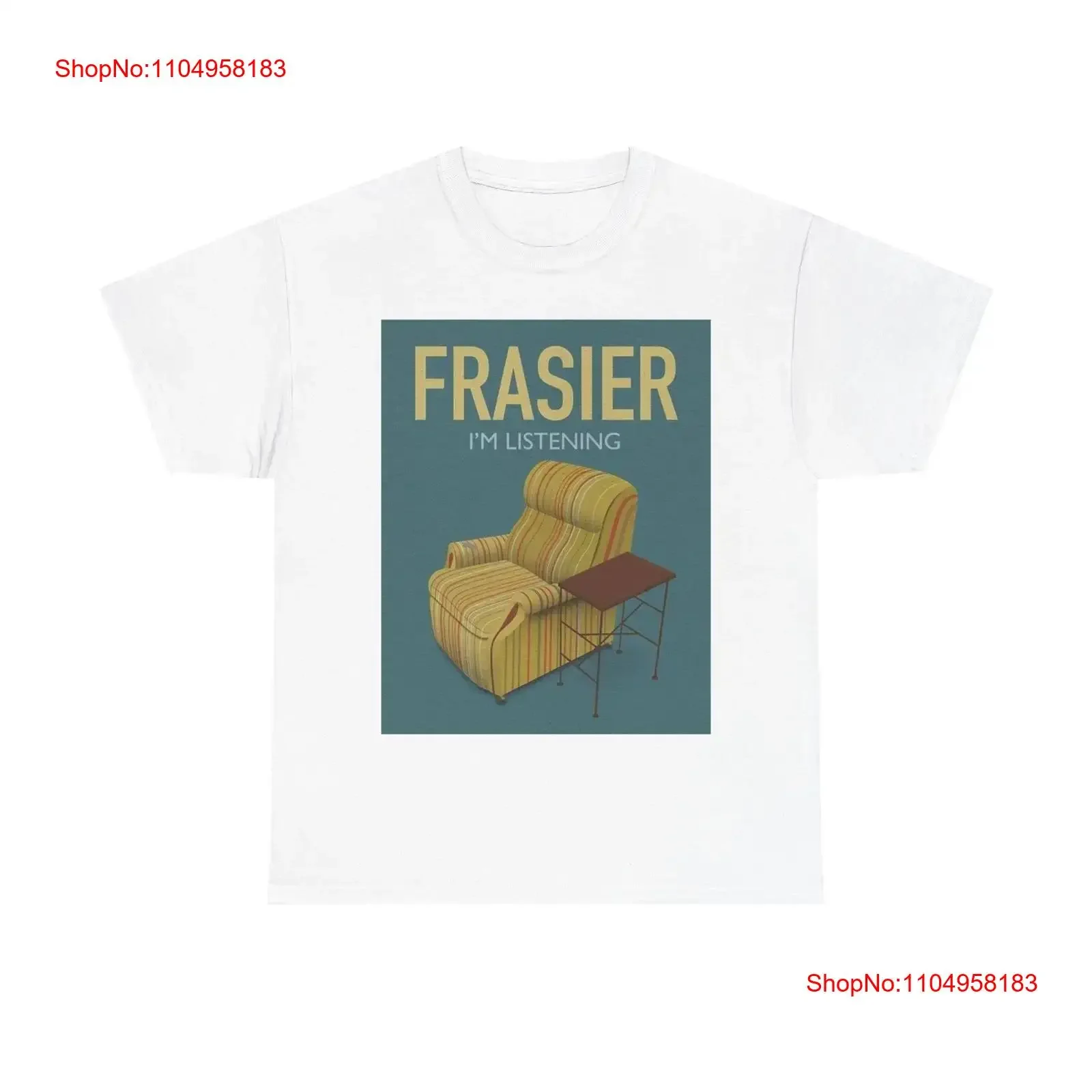 Футболка Frasier Im Listening, винтажная футболка из сериала, ретро, комедия, плотный хлопок, винтажная, растянутая, слегка удобная
Футболка Frasier Im Listening, винтажная футболка из сериала, ретро, комедия, плотный хлопок, винтажная, растянутая, слегка удобная