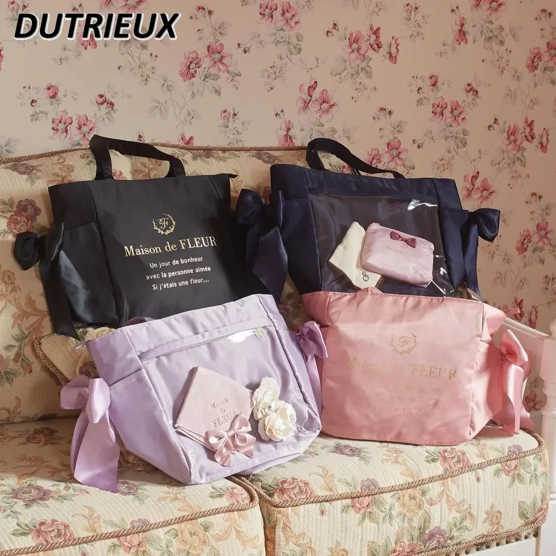 Lolita Japanese Style Women's Handbags Satin Fabric Big Bow Cartoon One Shoulder Bag Sweet Cute Summer Autumn Ladies Bags
Lolita Japanese Style Women's Handbags Satin Fabric Big Bow Cartoon One Shoulder Bag Sweet Cute Summer Autumn Ladies Bags