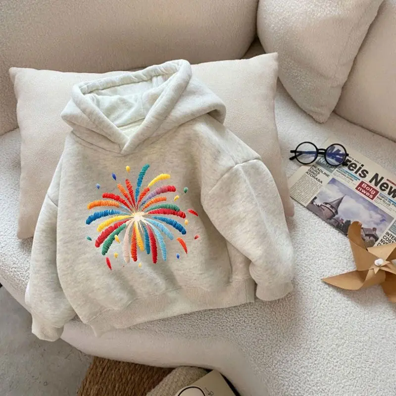 Autumn and winter girls' boys' hoodie 2026 children's new style baby thick and velvet hooded top with integrated velvet
Autumn and winter girls' boys' hoodie 2026 children's new style baby thick and velvet hooded top with integrated velvet