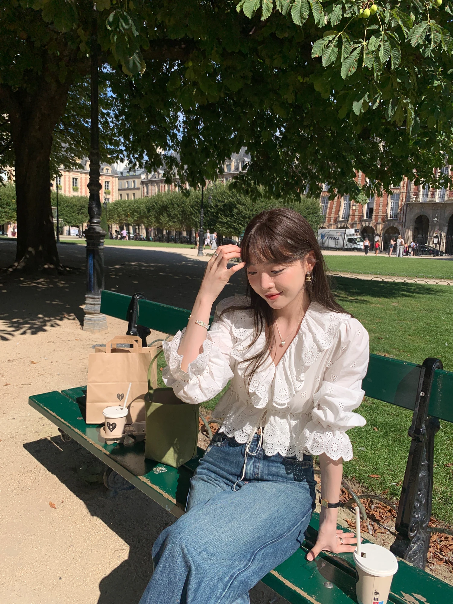 Новая женская блузка Le Lalin Wi Pool Girl с V-образным вырезом, рюшами и кружевом, французский стиль, хлопок, длинный рукав, для ранней осени
Новая женская блузка Le Lalin Wi Pool Girl с V-образным вырезом, рюшами и кружевом, французский стиль, хлопок, длинный рукав, для ранней осени