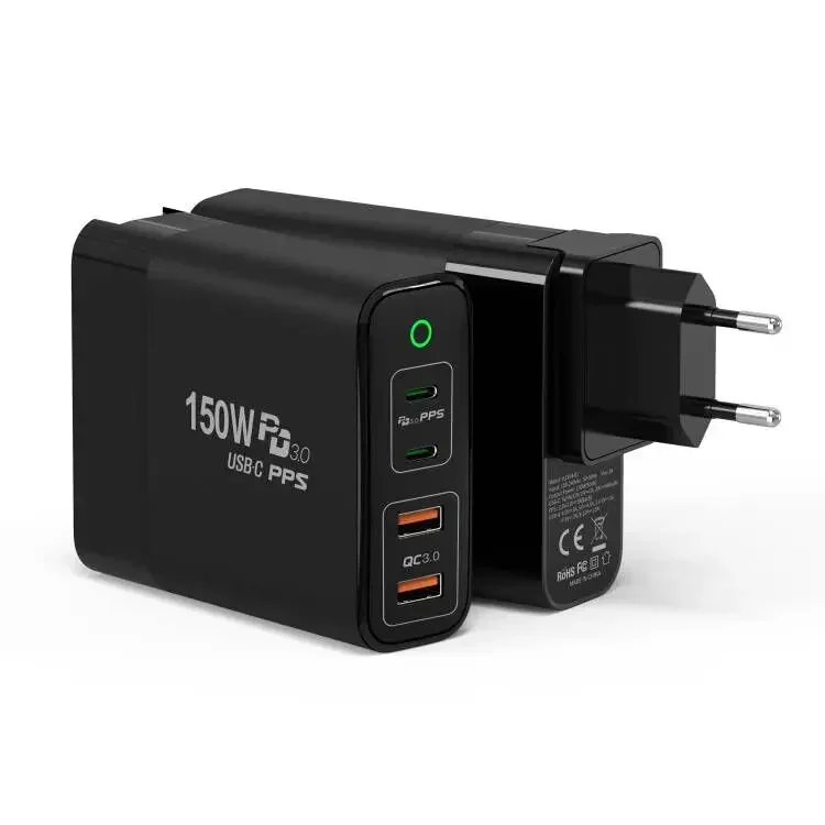 Новейший дизайн, четыре порта, 2 Type-c, 2 QC3.0, быстрая зарядка, ноутбук/Мобильные телефоны GaN Tech 150 Вт, зарядное устройство USB C
Новейший дизайн, четыре порта, 2 Type-c, 2 QC3.0, быстрая зарядка, ноутбук/Мобильные телефоны GaN Tech 150 Вт, зарядное устройство USB C