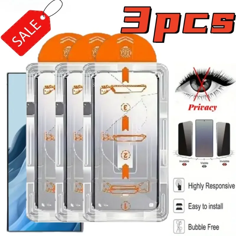 3Pcs Easy Install Privacy Tempered Glass for Samsung Galaxy A56 A55 A36 A15 A70 A71 A34 Anti-Spy Protectors Film F56 F51 F16 F55
3Pcs Easy Install Privacy Tempered Glass for Samsung Galaxy A56 A55 A36 A15 A70 A71 A34 Anti-Spy Protectors Film F56 F51 F16 F55
