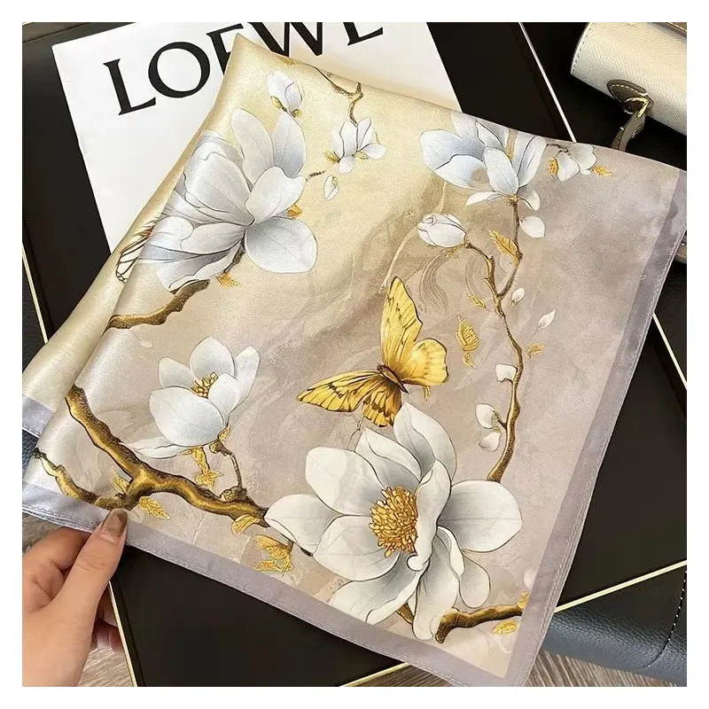 2025 New 100% Natural Silk Scarf Square Female Fashion Pashmina Bufanda Folral Women Shawl Wraps Bandana Scarves Foulard Echarpe
2025 New 100% Natural Silk Scarf Square Female Fashion Pashmina Bufanda Folral Women Shawl Wraps Bandana Scarves Foulard Echarpe