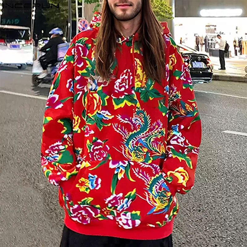 INCERUN Men Floral Printing Hooded Sweatshirts 2024 Casual Long Sleeved Pullovers Handsome Autumn Fashion Loose Pullovers S-5XL
INCERUN Men Floral Printing Hooded Sweatshirts 2024 Casual Long Sleeved Pullovers Handsome Autumn Fashion Loose Pullovers S-5XL