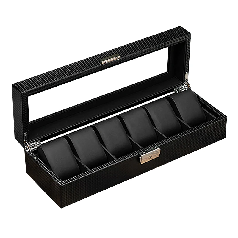 Watch Box Organizer Storage Removable Pillow - 6 Slot High Definition Glass Luxury Display Case With Large Holder And Metal Buck
Watch Box Organizer Storage Removable Pillow - 6 Slot High Definition Glass Luxury Display Case With Large Holder And Metal Buck