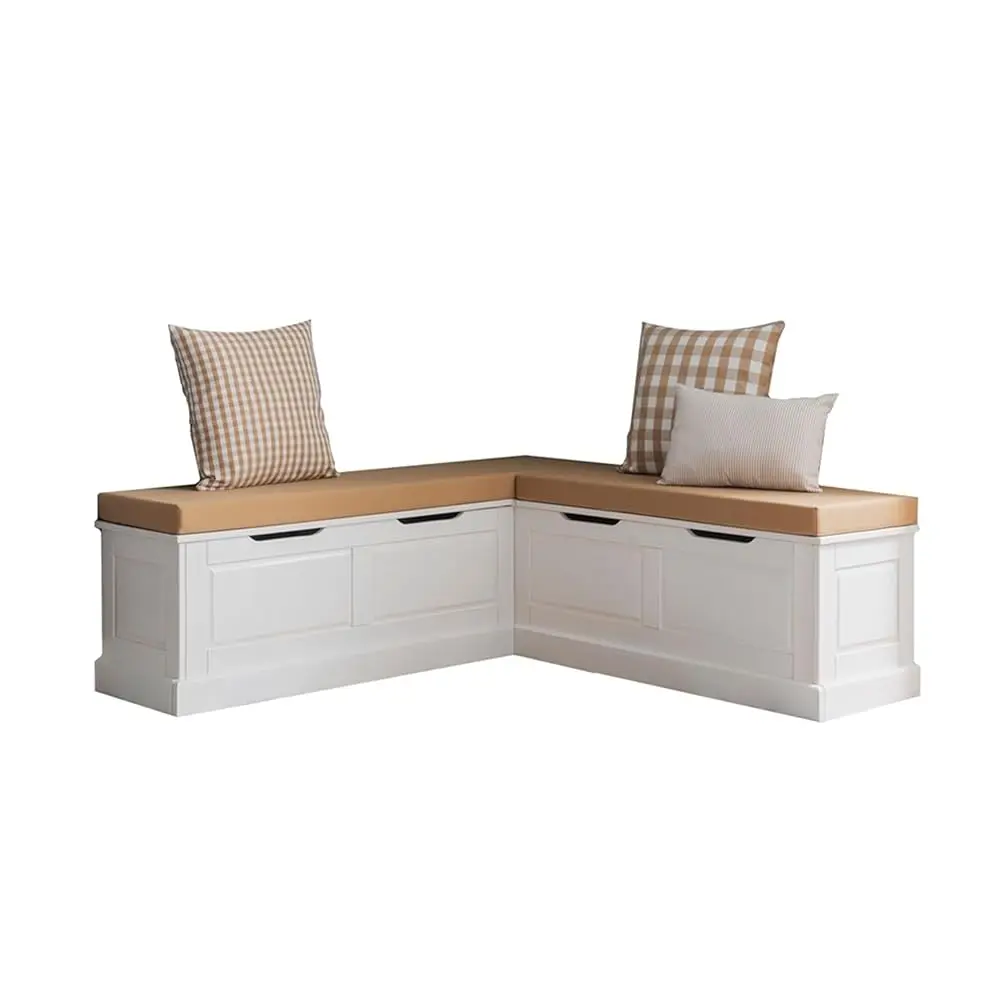 Tobin White Dining Nook With Hidden Storage Ludes Beige Cushion Set And Pillows
Tobin White Dining Nook With Hidden Storage Ludes Beige Cushion Set And Pillows