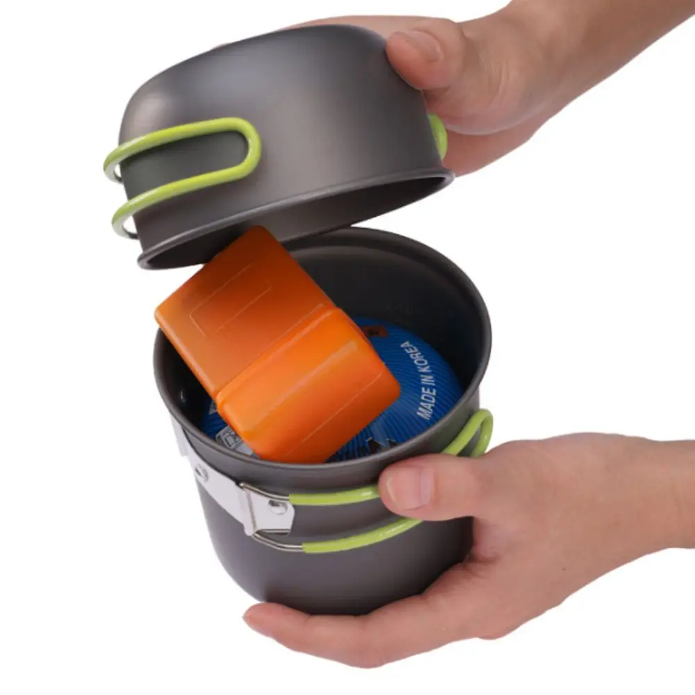 Pot&Cup Combination Camping Tableware with Mesh Bag Kettle Outdoor Cookware Set Reusable Portable Picnic Pot Set
Pot&Cup Combination Camping Tableware with Mesh Bag Kettle Outdoor Cookware Set Reusable Portable Picnic Pot Set