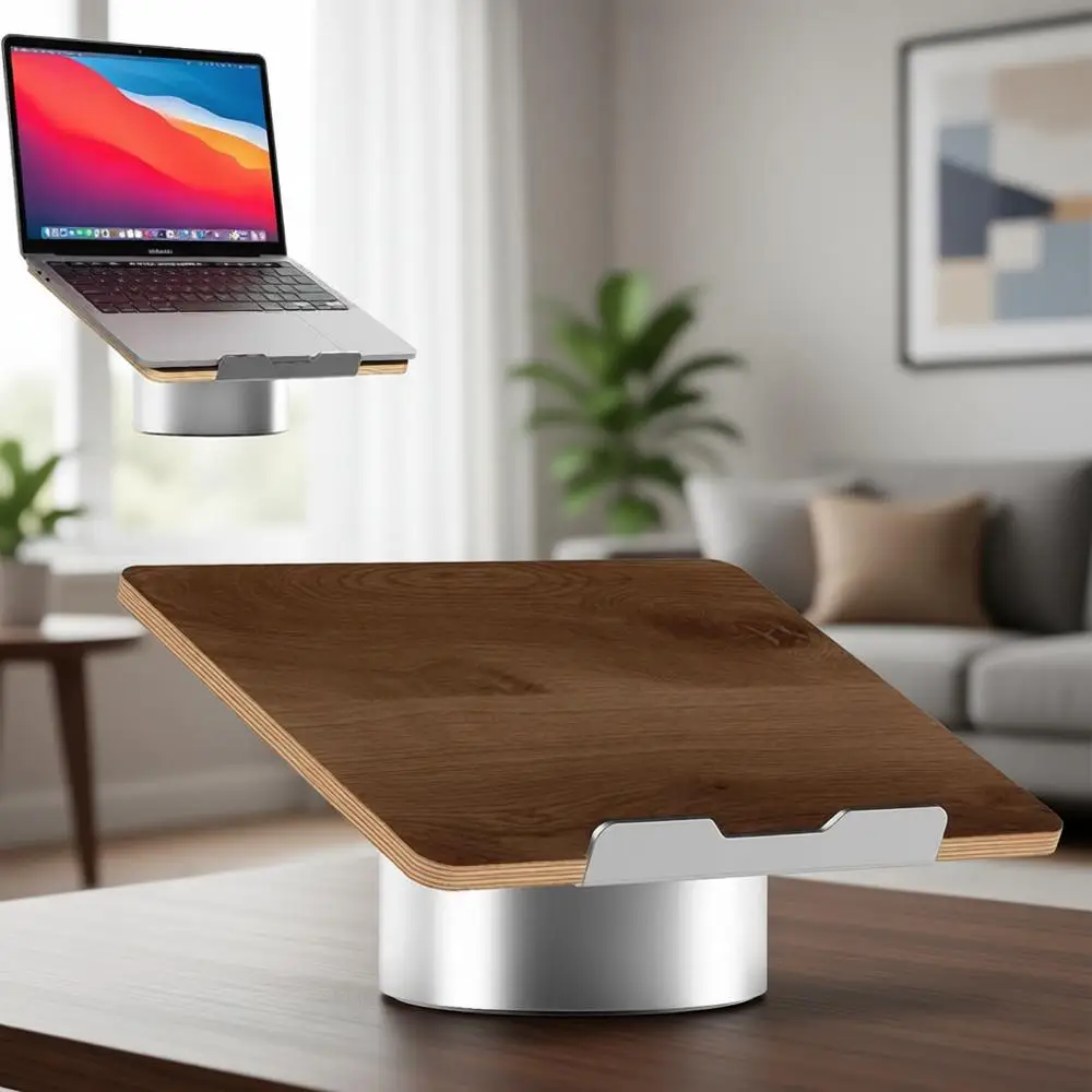 Эргономичная подставка для ноутбука 16 дюймов из черного ореха с серой основой, наклон 25 градусов для комфортного использования
Эргономичная подставка для ноутбука 16 дюймов из черного ореха с серой основой, наклон 25 градусов для комфортного использования