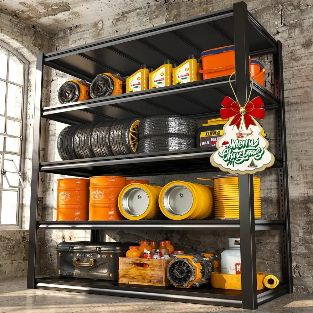48.2" W Garage Shelving 3000LBS Heavy Duty Storage Shelves Adjustable 5 Tier Metal Shelves for Storage Garage Shelf
48.2" W Garage Shelving 3000LBS Heavy Duty Storage Shelves Adjustable 5 Tier Metal Shelves for Storage Garage Shelf