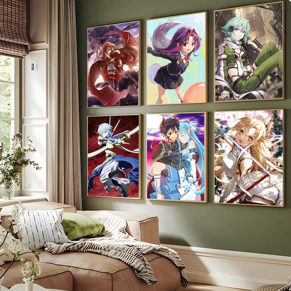 Sword Art Online Vintage Posters Sticky Whitepaper Sticker DIY Room Bar Cafe Room Wall Decor
Sword Art Online Vintage Posters Sticky Whitepaper Sticker DIY Room Bar Cafe Room Wall Decor