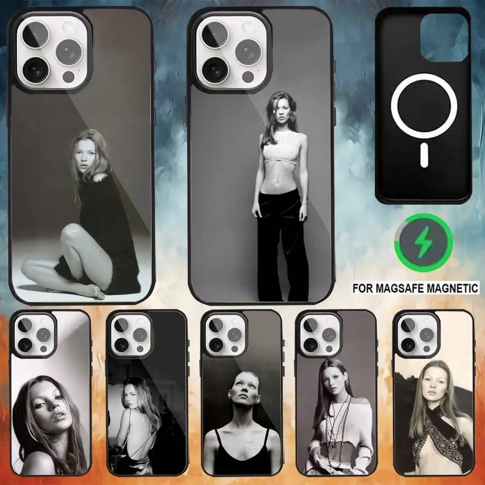 Model K-Kate M-Moss Phone Case For iPhone 17 16 15 14 13 12 Pro Max Plus for Magsafe Mirror Wireless Magnetic Cover
Model K-Kate M-Moss Phone Case For iPhone 17 16 15 14 13 12 Pro Max Plus for Magsafe Mirror Wireless Magnetic Cover