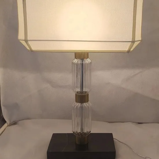 Bedroom Bedside Modern Light Luxury Table Living Sample Room Apartment Decoration Glass Lamp
Bedroom Bedside Modern Light Luxury Table Living Sample Room Apartment Decoration Glass Lamp
