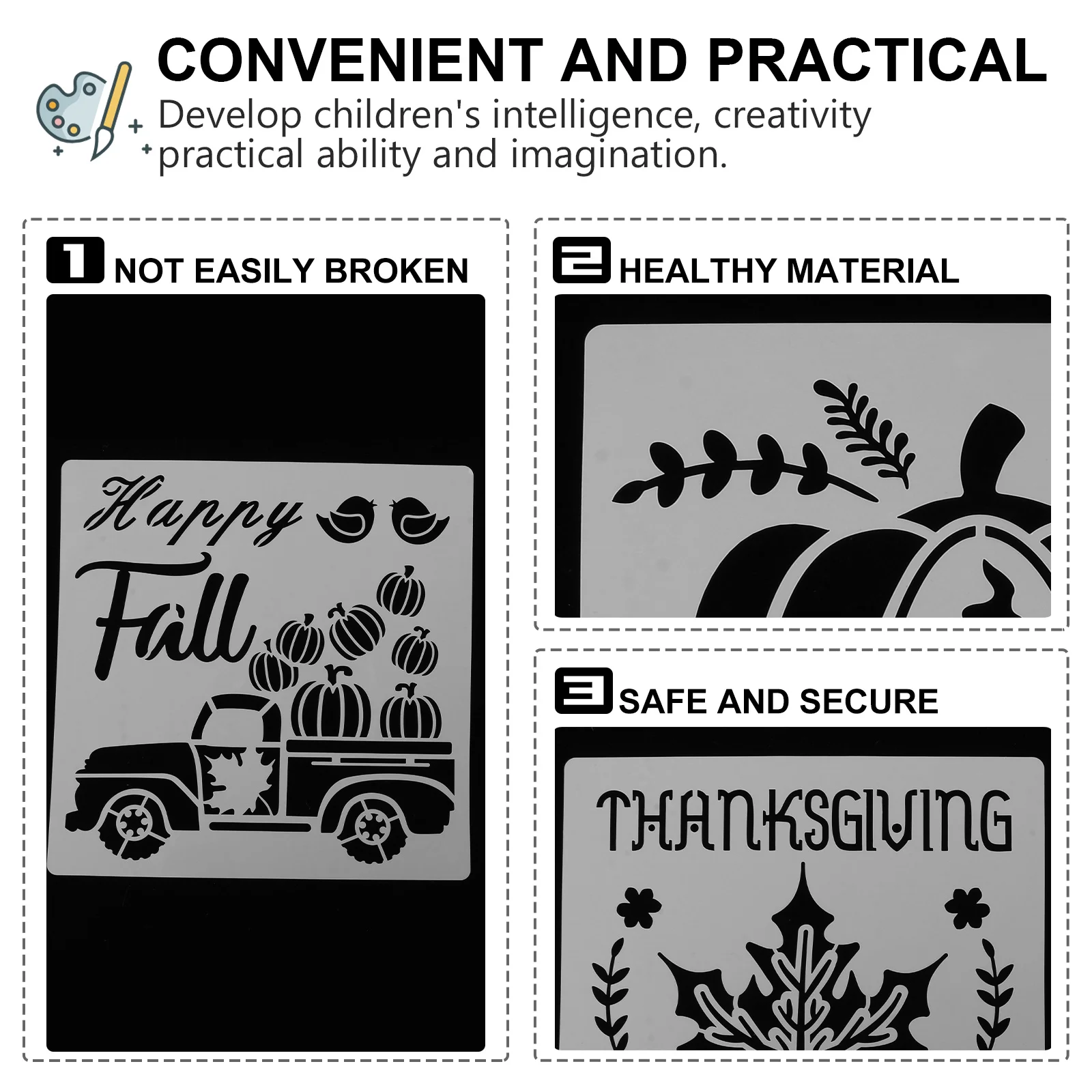 20Pcs Fire Turkey Thanksgiving Art Painting Template Drawing Stencils Reusable Kids DIY Crafts Art Painting Template
20Pcs Fire Turkey Thanksgiving Art Painting Template Drawing Stencils Reusable Kids DIY Crafts Art Painting Template